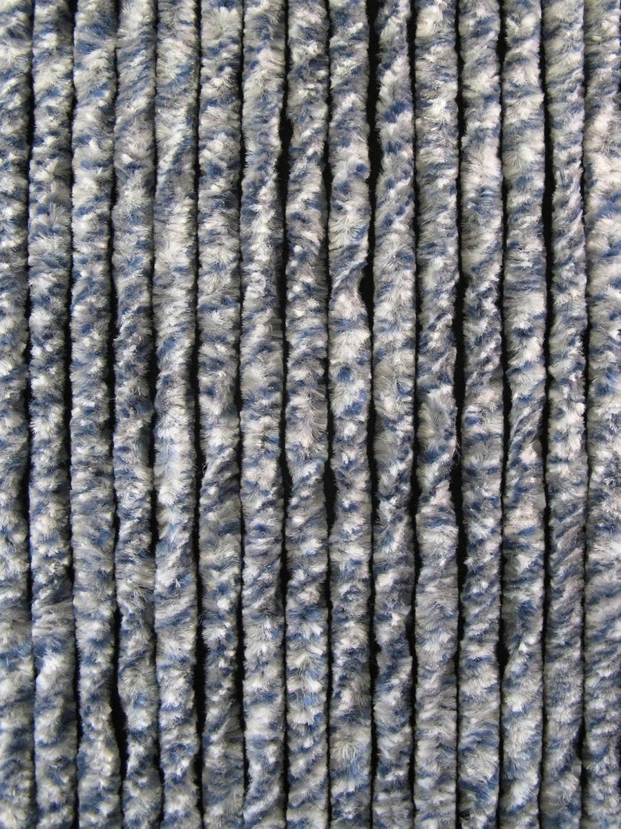 Kattenstaart - 100x230 cm - Blauw/Grijs/Wit
