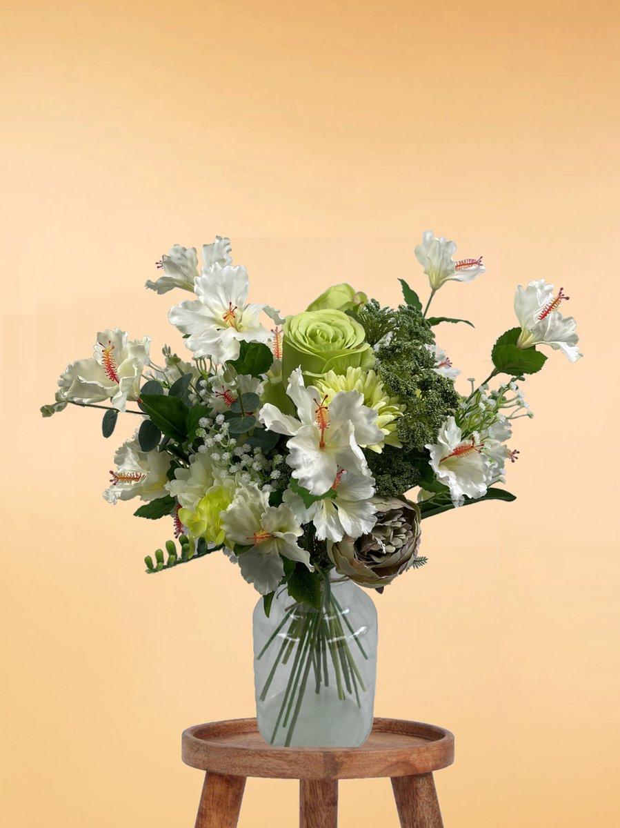 Silk Bouquet - 65-70 cm high - 24 stems - DIY bouquet - DIY - all artificial flowers delivered separately - Spring - multi color - Excl. vase - Picked bouquet - Field bouquet - Artificial flowers - fake flowers - artificial plants