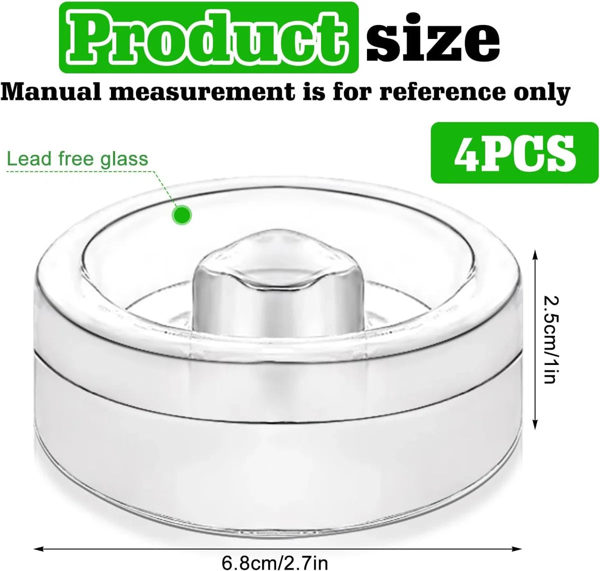 Fermentatiegewichten - Fermenteren - Fermentatiepot - Fermentatie - Verzwaringsstenen - Ø 6,4 centimeter - 4 stuks - Must have voor het inmaken van groente!