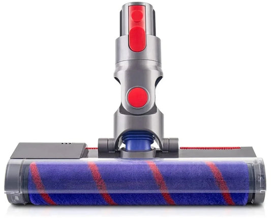 Gemotoriseerde roterende Stofzuigerborstel - Compatibel met Dyson V7 V8 V10 V11 V15 - Stofzuiger opzetstuk - Directe aandrijving – Accessoires - Vloerborstel met laserverlichting voor tapijten en harde vloeren