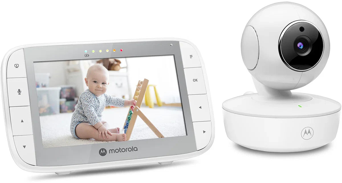 Motorola Nursery Babyfoon met Camera - VM55 - 5-inch Kleurendisplay - Draadloos - Infrarood Nachtzicht - Kantelbare Camera - Terugspreekfunctie