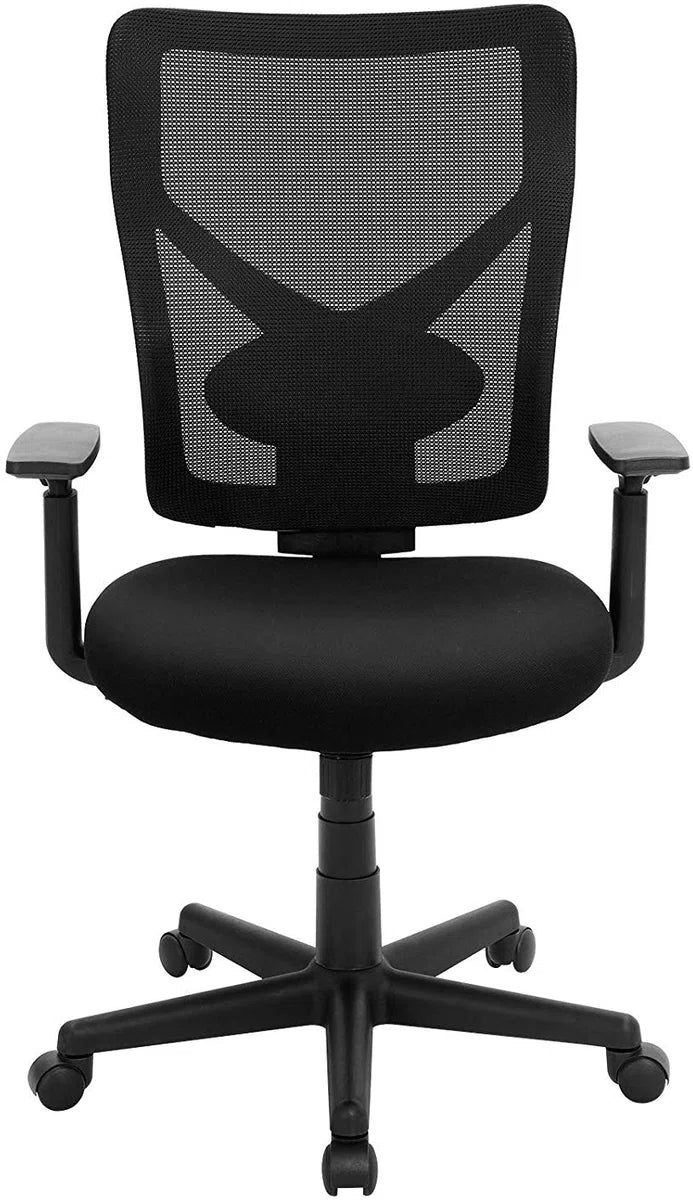 Acaza Office Chair for Adults - Office Chair with Wheels - Ergonomic Gaming Chair - Adjustable Armrests and Backrests - Black