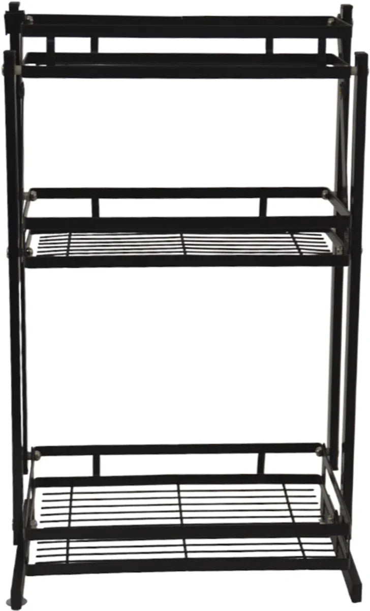 Countertop Organizer - Black - Foldable - Spice Rack for Herbs - Spice Rack - Standing Spice Rack - Kitchen Organizer - Storage for Kitchen Utensils