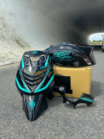 Zip Sp Stickerset - Zip Stickerset - Zip SP - Piaggio Zip - Speciale kleur - Scooterstickers - Metallic groen-zilver