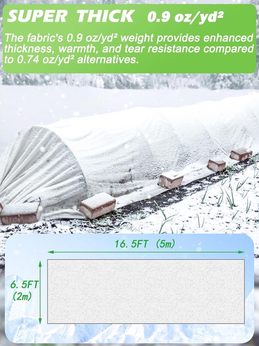 Tuinvlies 30 g/m² 2 m x 5 m - Tuinbouwvlies voor planten - Vlies en vorstbescherming - Vliesdoek vorstbescherming - Tuinbouw - Planten vorstbeschermer