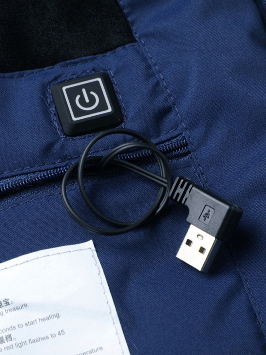 Verwarmde Jas - Heating Jacket - Thermo Jas - Elektrische Kleding - Jas Met Verwarming - Extra Comfortabel - Heren - Maat L - Zwart