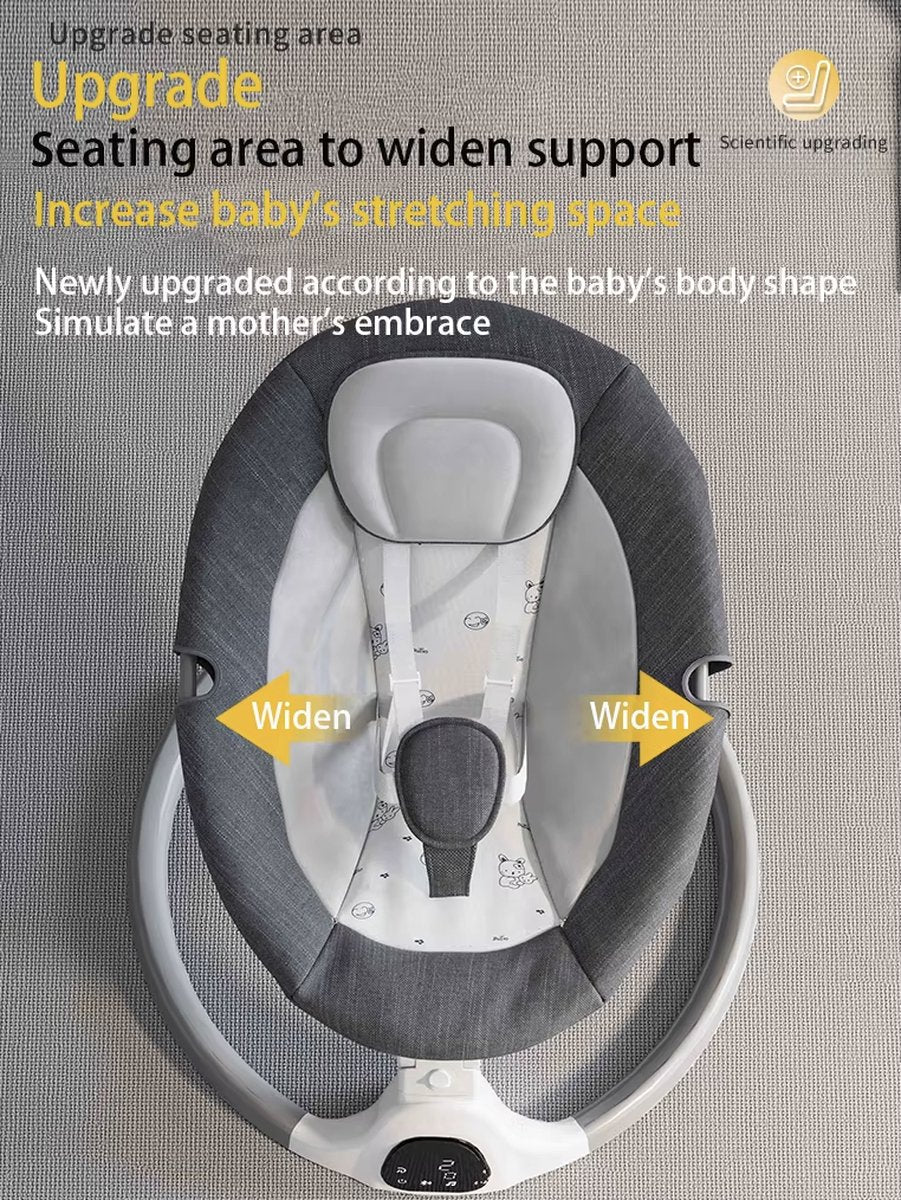 J&R Elektrische Wipstoel - Wipstoel - Babystoel - Baby Swing - Schommelstoel - Elektrisch - Afstandsbediening - Bluetooth voor muziek - Roze
