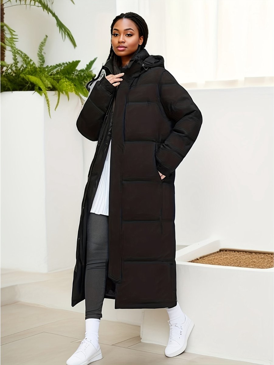 Winterjas - Parka Dames Winterjas - Winter - Volwassenen - Zwart - Maat S