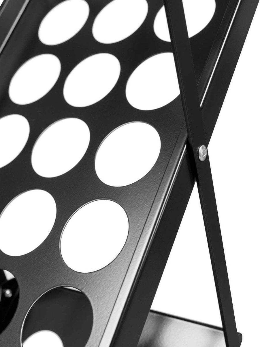 BOSTON - BROCHURE STAND - A4 - Foldable Metal Catalogue Display - Black