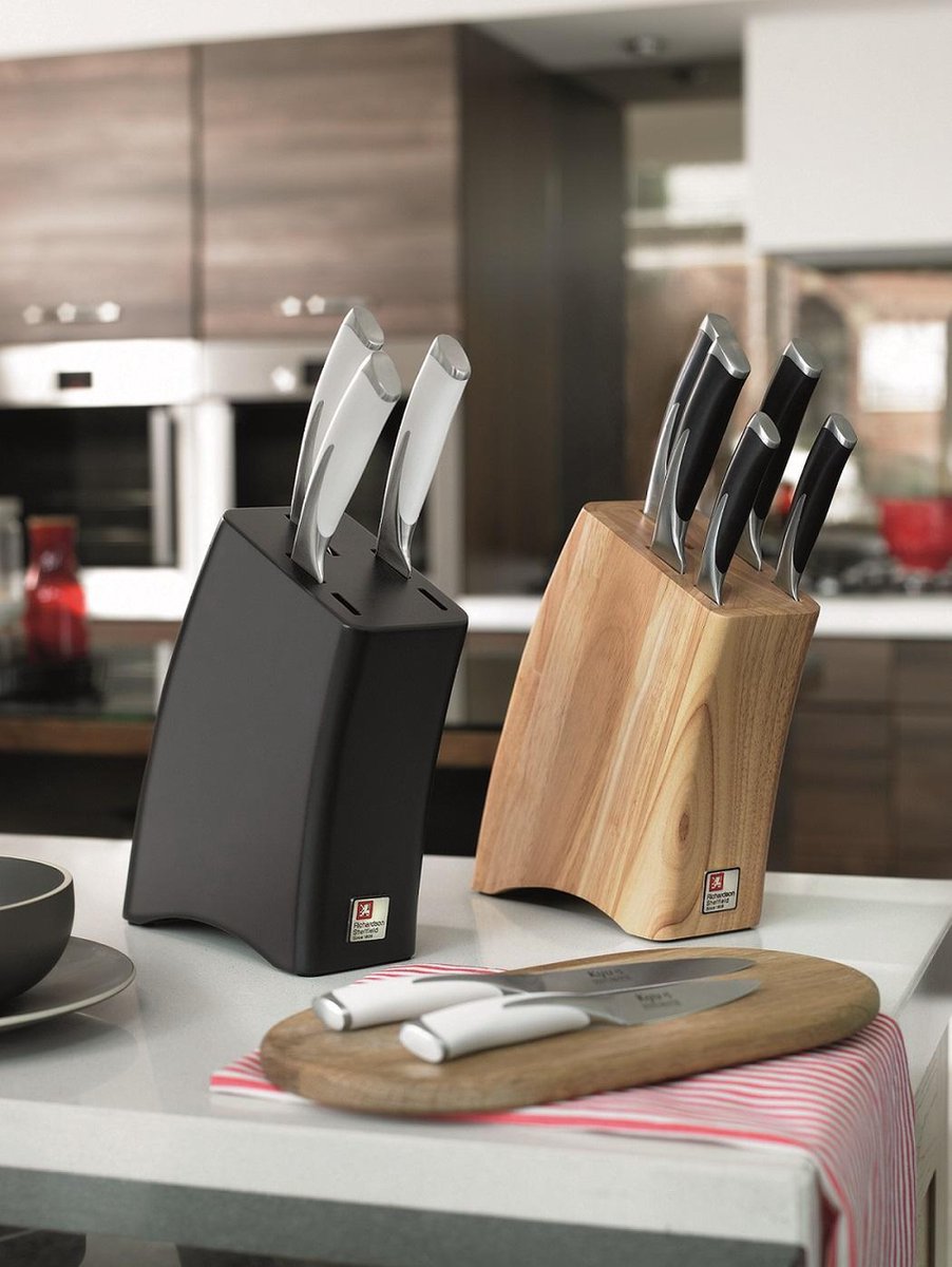 Richardson Sheffield Kyu - 5-delige messenset inclusief messenblok - hout