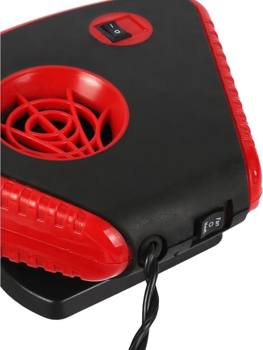 Auto Verwarming Elektrische Kachel Ventilator - Riloer 150 W 12 V - Voorruit Ontdooier met Opvouwbaar Handvat en LED Zaklamp. Autokachel 12 volt verwarming