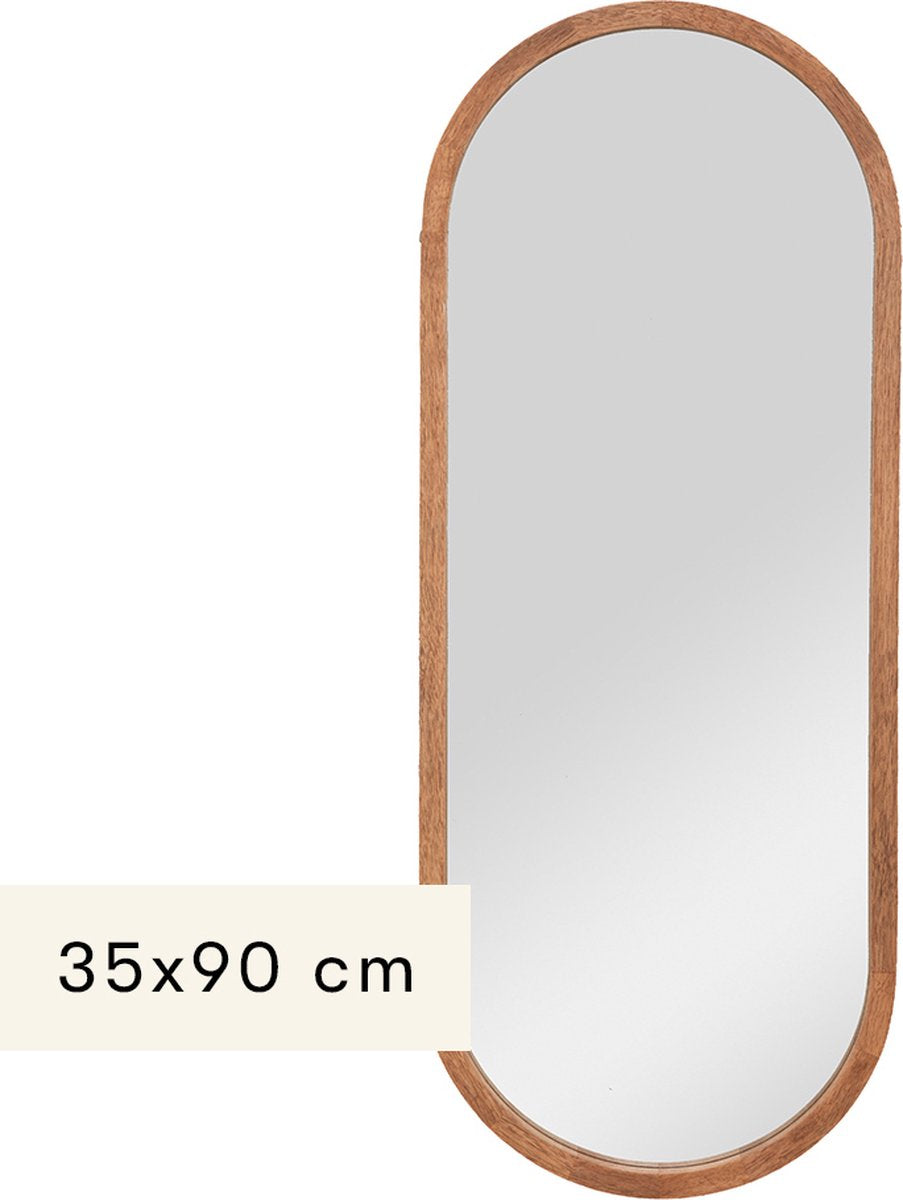 Wall Mirror 35 x 90 cm Magalie Brown