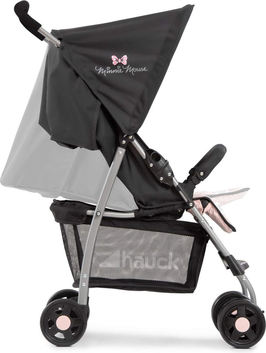 Sporty lightweight buggy up to 18 kg with recline position from birth, easy and compact fold, bumper bar, large shopping basket - red
