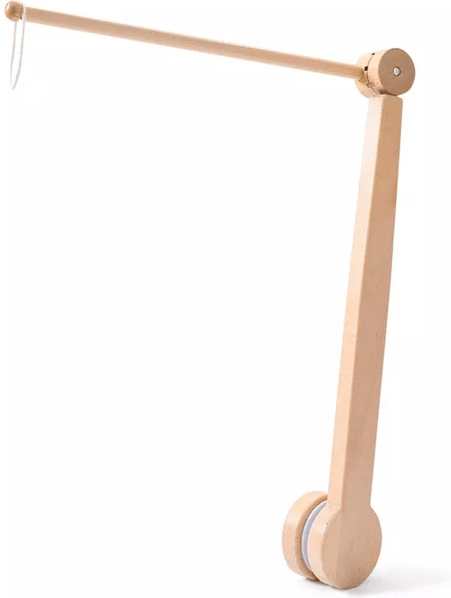 Baby Mobiel Sterren + Luxe 360° Verstelbare Houten Mobiel Houder - Boxmobiel – Babyshower Cadeau – Wieg Mobiel – Kraamcadeau