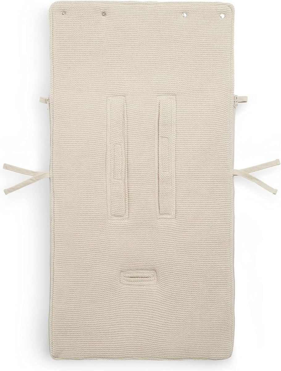 Footmuff for baby car seat Basic Knit Nougat Cream Beige