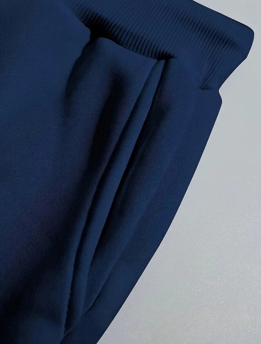 2-piece men's jogging suit hoodie sweater and trousers blue size M