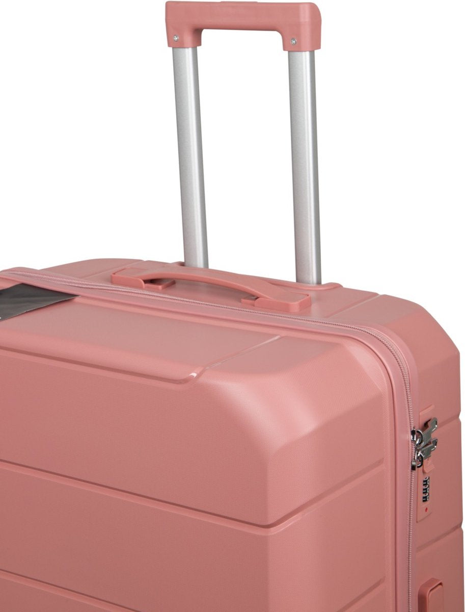 Traveller L-Serie Reiskoffer 28' - 93L - 75x49x30 cm - Lichtgewicht Harde Koffer - Roze - Met Ingebouwd TSA Slot - Voor Lange Vakanties