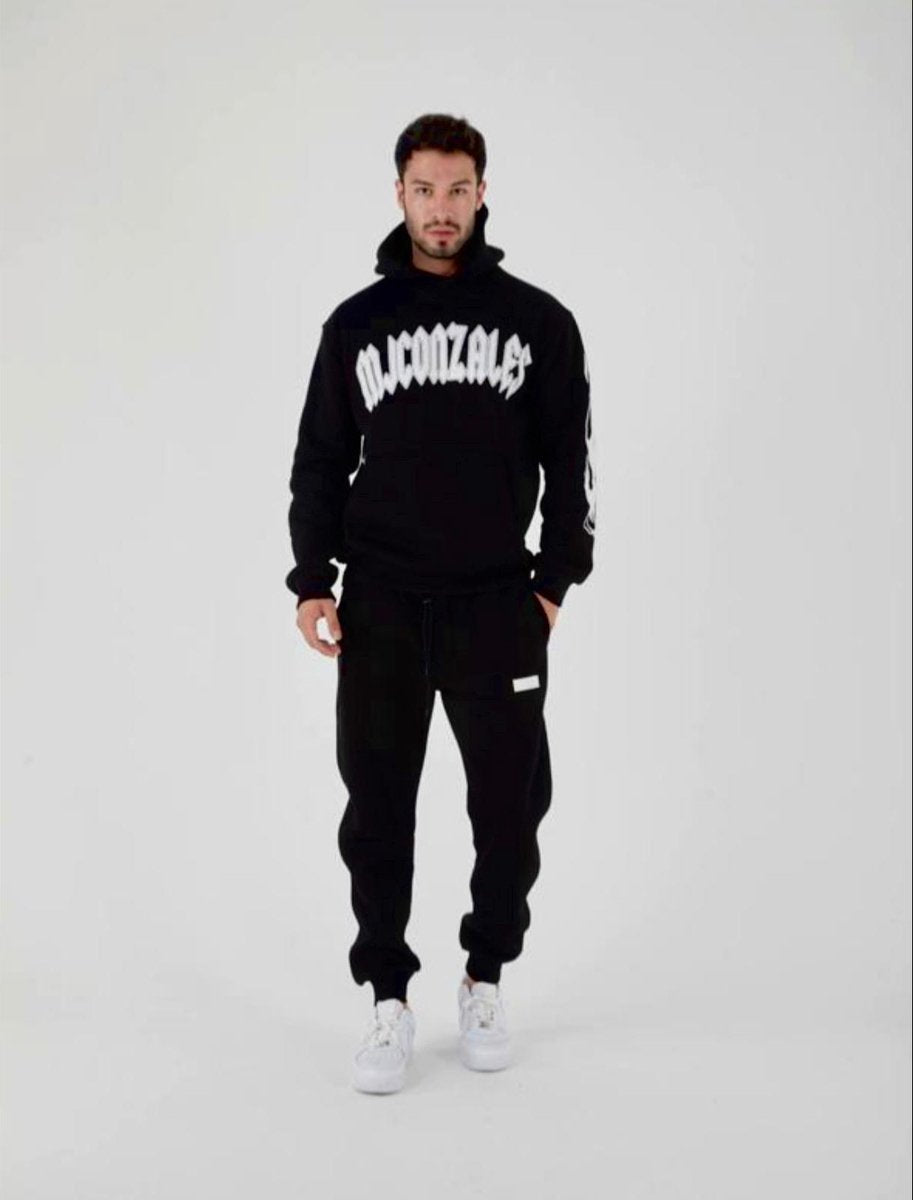 Trainingspak Katoen - Dikke pak - Mannen Trainingspak Herfst Winter Mannen Set Merk Sport trui + Broek Stuks Set Fashion Casual Trainingspak Mannen Kleding- M