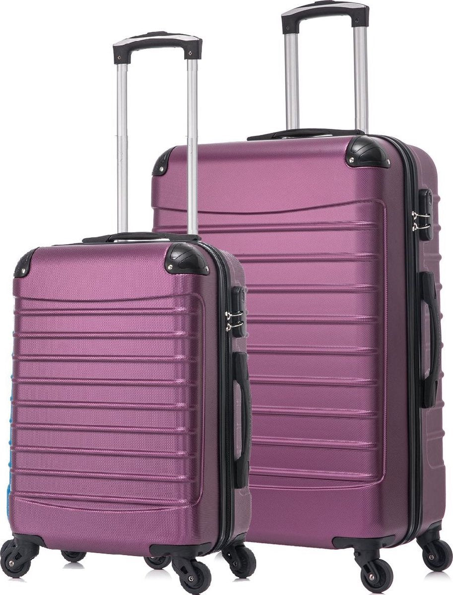 Quadrant 2-delige ABS Kofferset (XL + S) - Paars