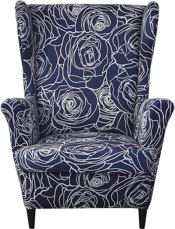Gedrukte Wingback Stoel Slipcovers - Fauteuil Covers voor Woonkamer