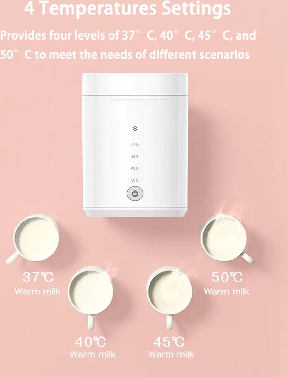 Bottle Warmer N1 - Portable Bottle Warmer - Electric Storage Type Baby Bottle Warmer - Bottle Warmer - White