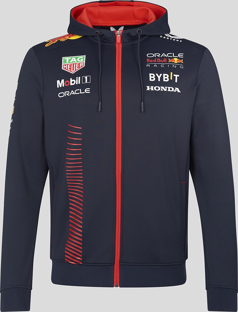 Red Bull Racing Teamline Hoody met Rits 2023 L - Max Verstappen - Formule 1 - Sergio Perez - Oracle