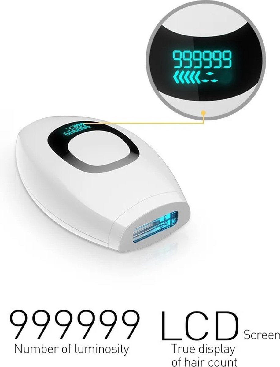 Laser Ontharingsapparaat - Ladyshave voor Vrouwen - 5 Standen - Ladyshave - Epileerapparaat Dames - 999.999 flitsen - IPL Ontharing Apparaat - Haarverwijderaar - Incl. Beschermbril, Scheermesje