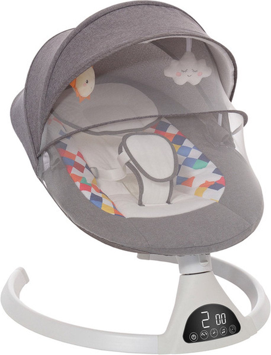 Luxe schommelstoel - Elektrische babywipstoel - Babystoel - Babyswing - Lichtgewicht - Bluetooth