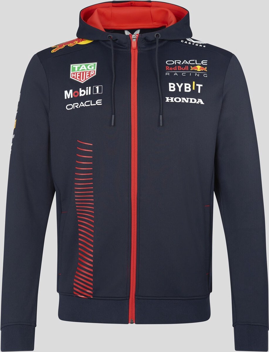 Red Bull Racing Teamline Hoody met Rits 2023 L - Max Verstappen - Formule 1 - Sergio Perez - Oracle
