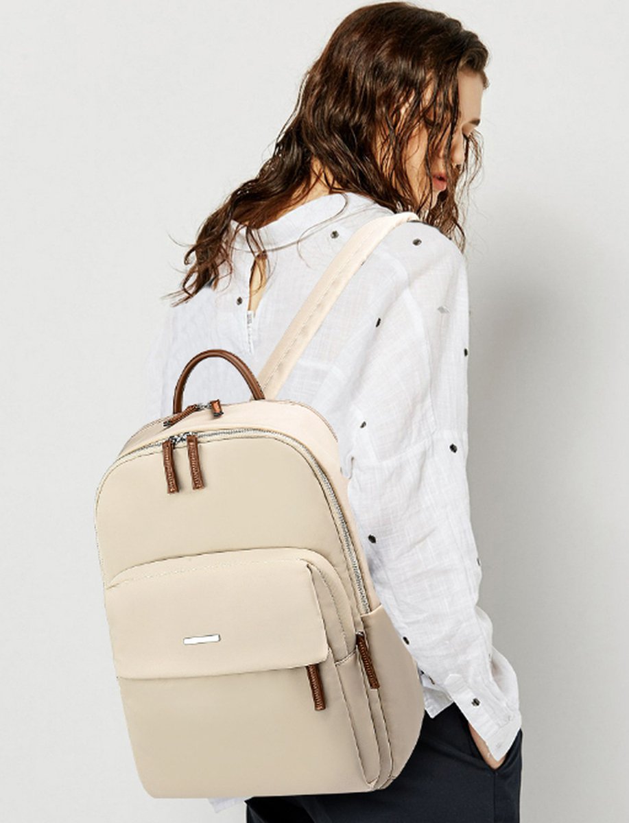 Vrouwen Reis Laptop Rugzak Casual Rugzak Oxford Stoffen Werktas Waterdichte Zakelijke Rugzak Lichtgewicht Reistas
