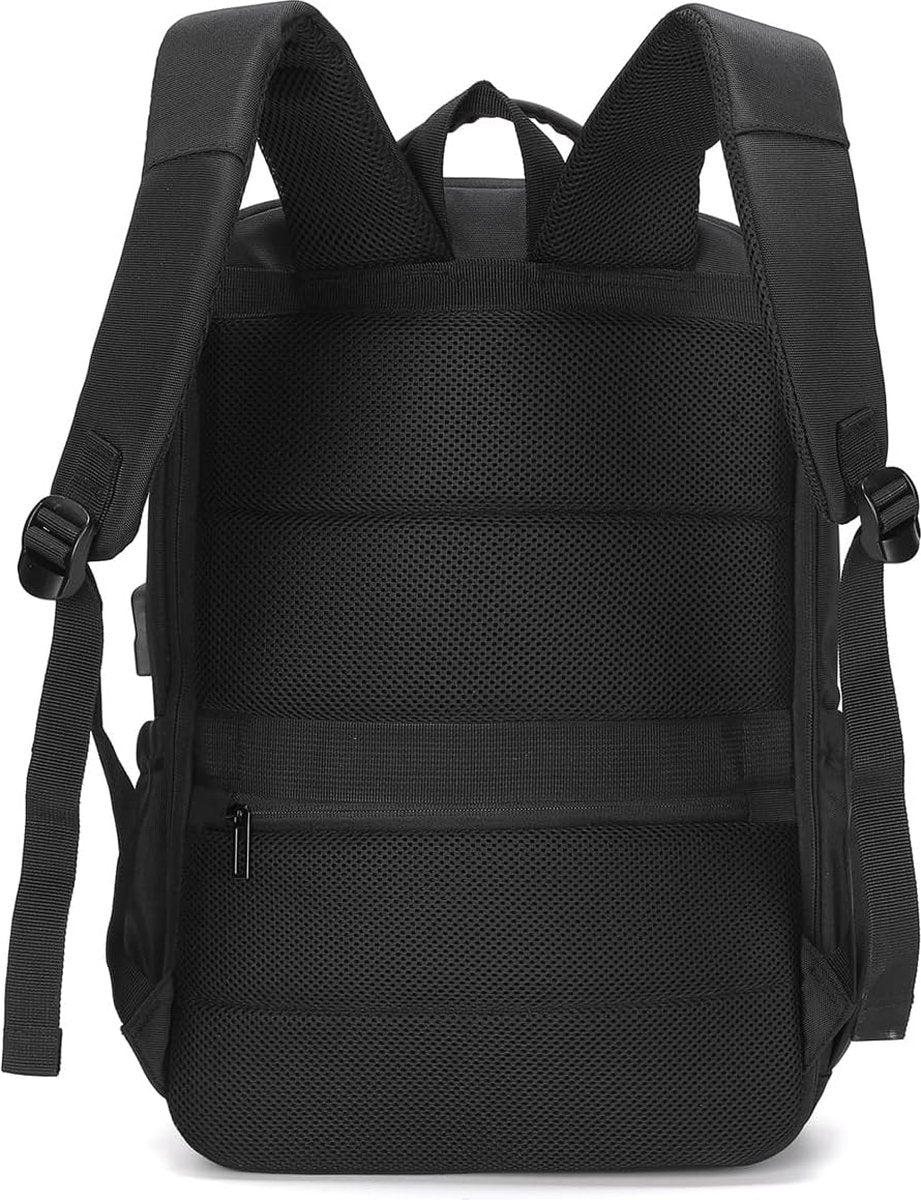 risetas Ryanair Cabine, maximale grootte, uitbreidbaar, rugzak, reizen, cabine, vliegtuig, waterdicht, Oxford, laptoptas 15,6 inch, met USB-oplaadpoort, 40 x 30 x 20 cm Wizzair Oxford, Cabine