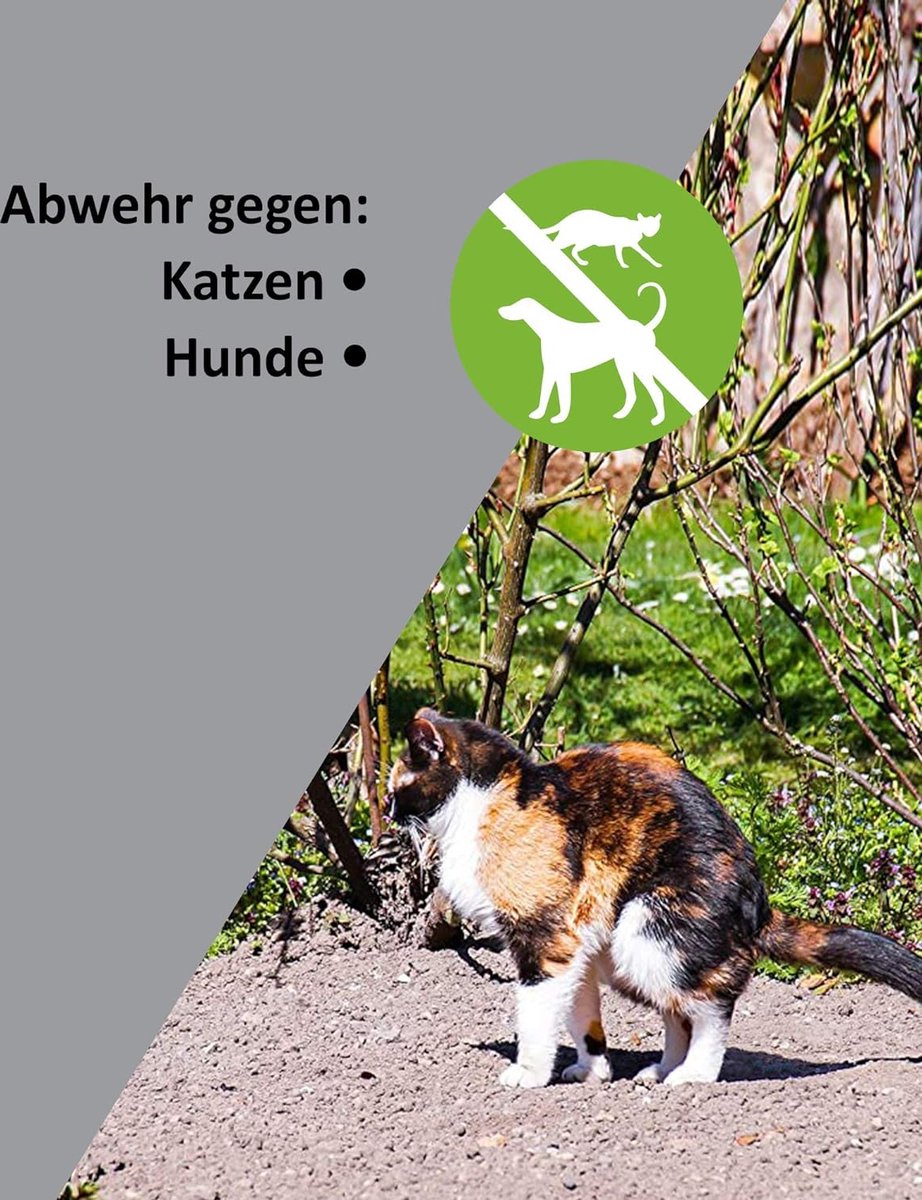 Mobile dog and cat repellent with ultrasonic sound for shed garden car and garage against habituation effect