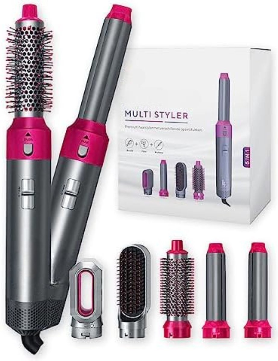Rotating Hair Dryer Brush - Rotating Curling Brush - Rotating Hair Dryer Brush For Short Hair - Rotating Hot Air Brush - Rotating+Hair+Dryer+Brushes