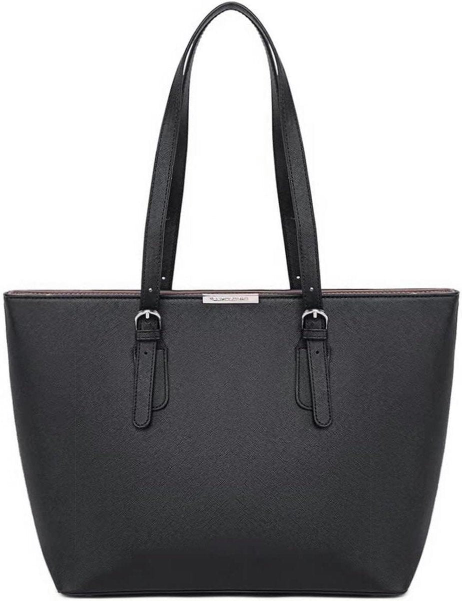 Large Tote Handbag - Women's Large Shoulder Bag Shopper PU Leather - Carry Bag Shopping Bag - School Bag Work Bag Business Bag Laptop Bag - Women Girl Tote bag with zipper