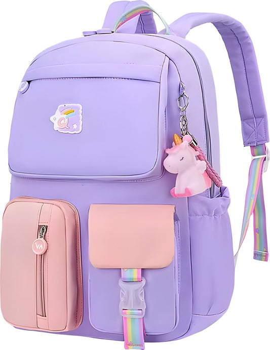 Avoir Avoir® - Stijlvolle en Comfortabele Schoolrugzak voor Meisjes, 43x30x15 cm, Basisschool rugtas, Meerdere Vakken