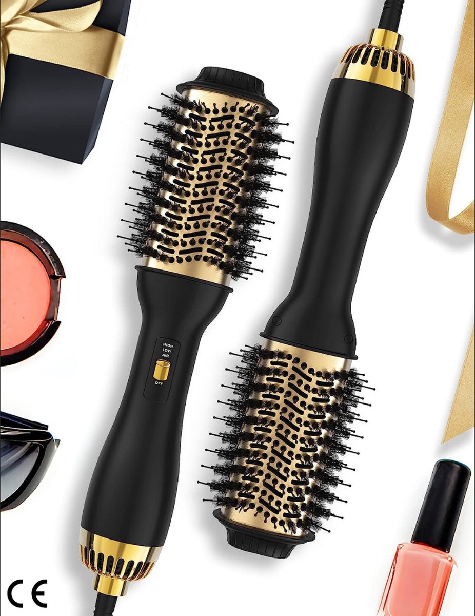 Föhnborstel Professional - 2-in-1 Heteluchtborstel voor Volume, Glans en Styling - Ionische Technologie voor Gezond Haar - Haardroger en Haarborstel in Eén - Creëer Salonwaardige Looks