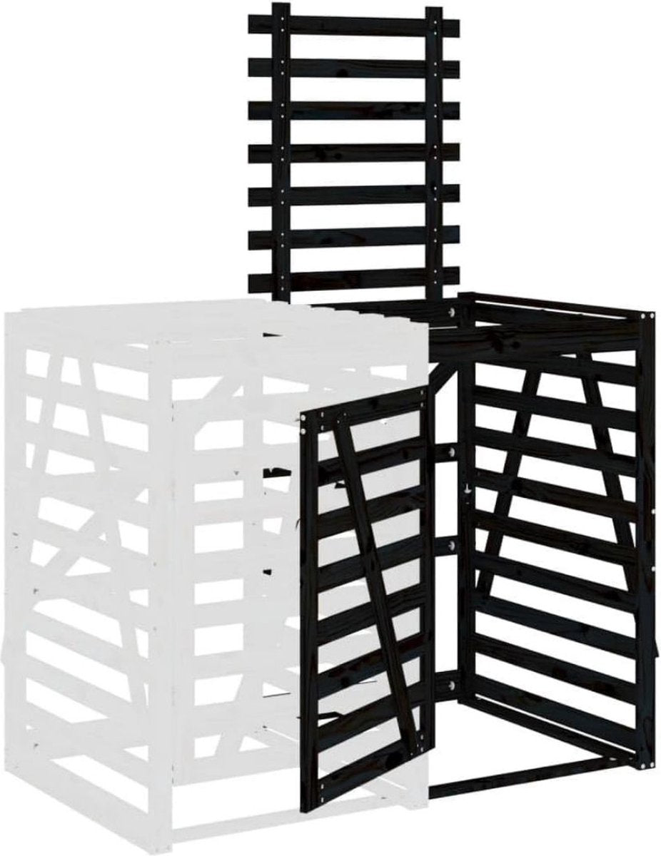 Kliko Ombouw – Containerberging – Enkele Containerkast – Containerombouw - Container Ombouw – Donkerbruin