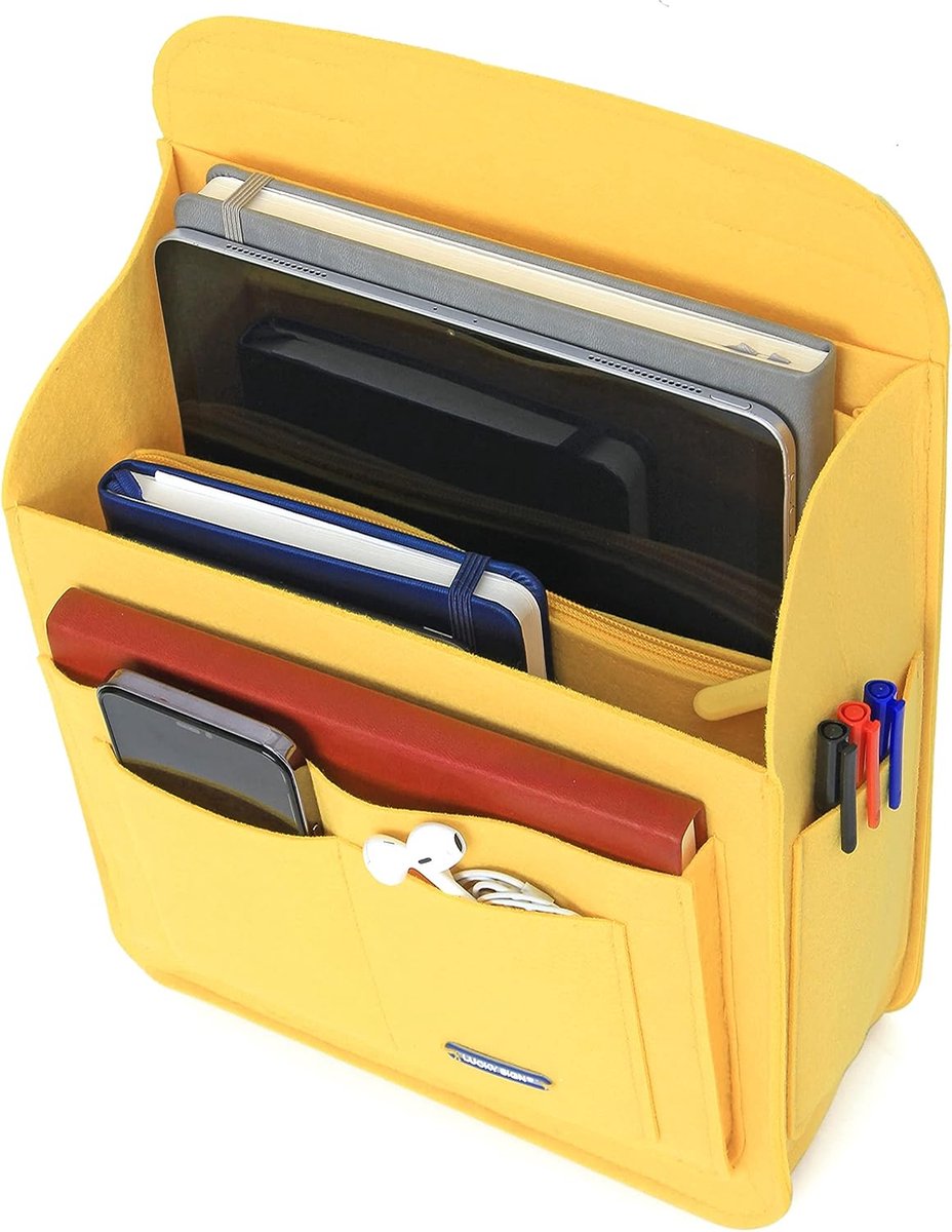 Felt Multipurpose Backpack Organizer for Fjällräven Classic 16L Backpack Organizer, 26 x 10 x 35 cm, Yellow