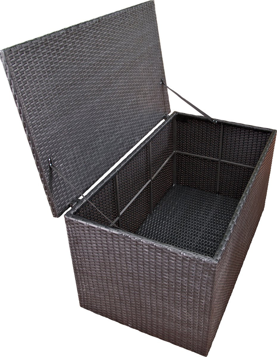 Storage box XXL - Waterproof - With lid - For indoor & outdoor use - Garden cushion box - Garden storage box - 120x68x63cm