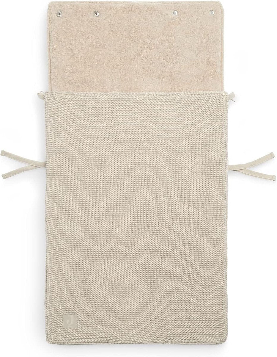 Footmuff for baby car seat Basic Knit Nougat Cream Beige