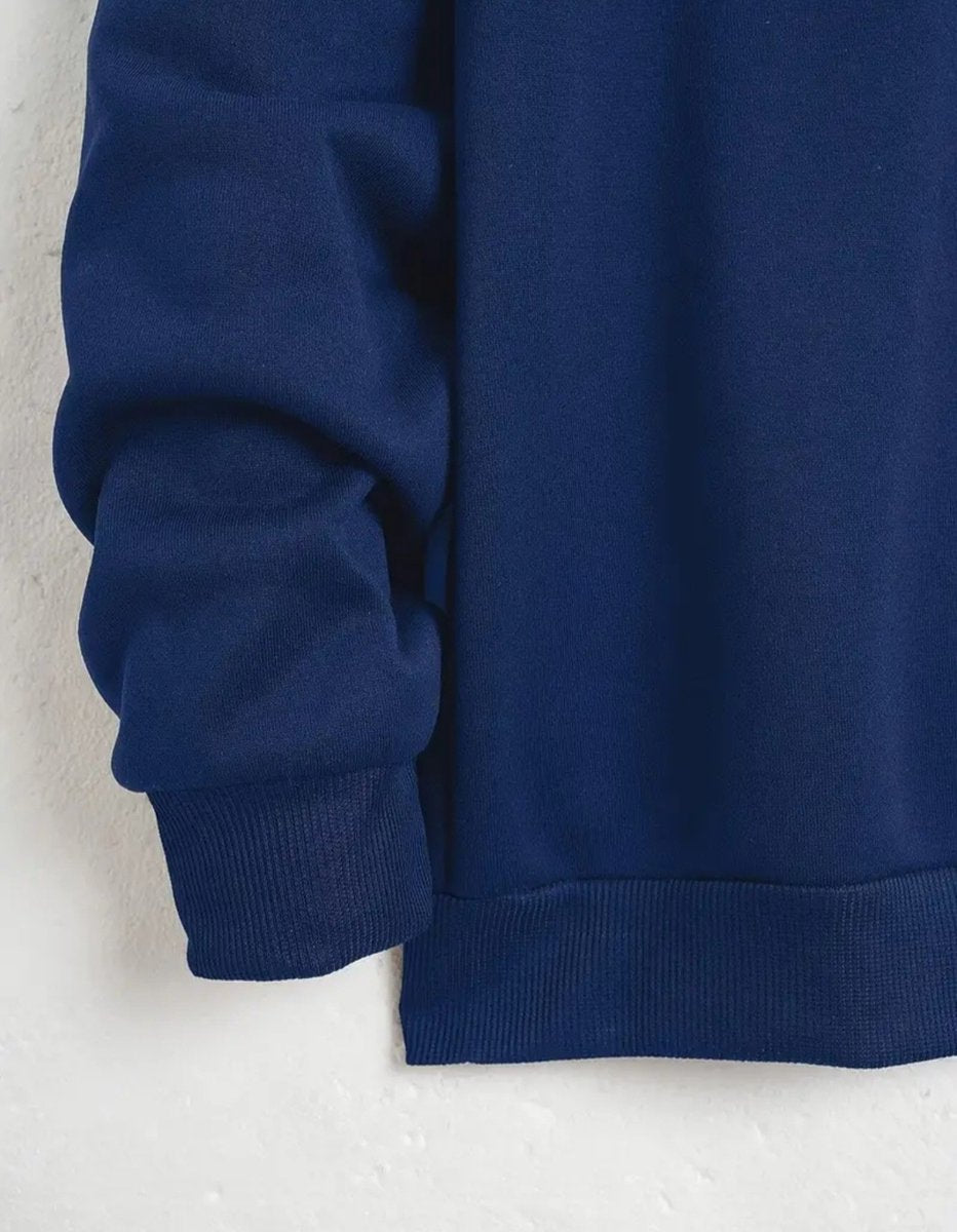 2-piece men's jogging suit hoodie sweater and trousers blue size M