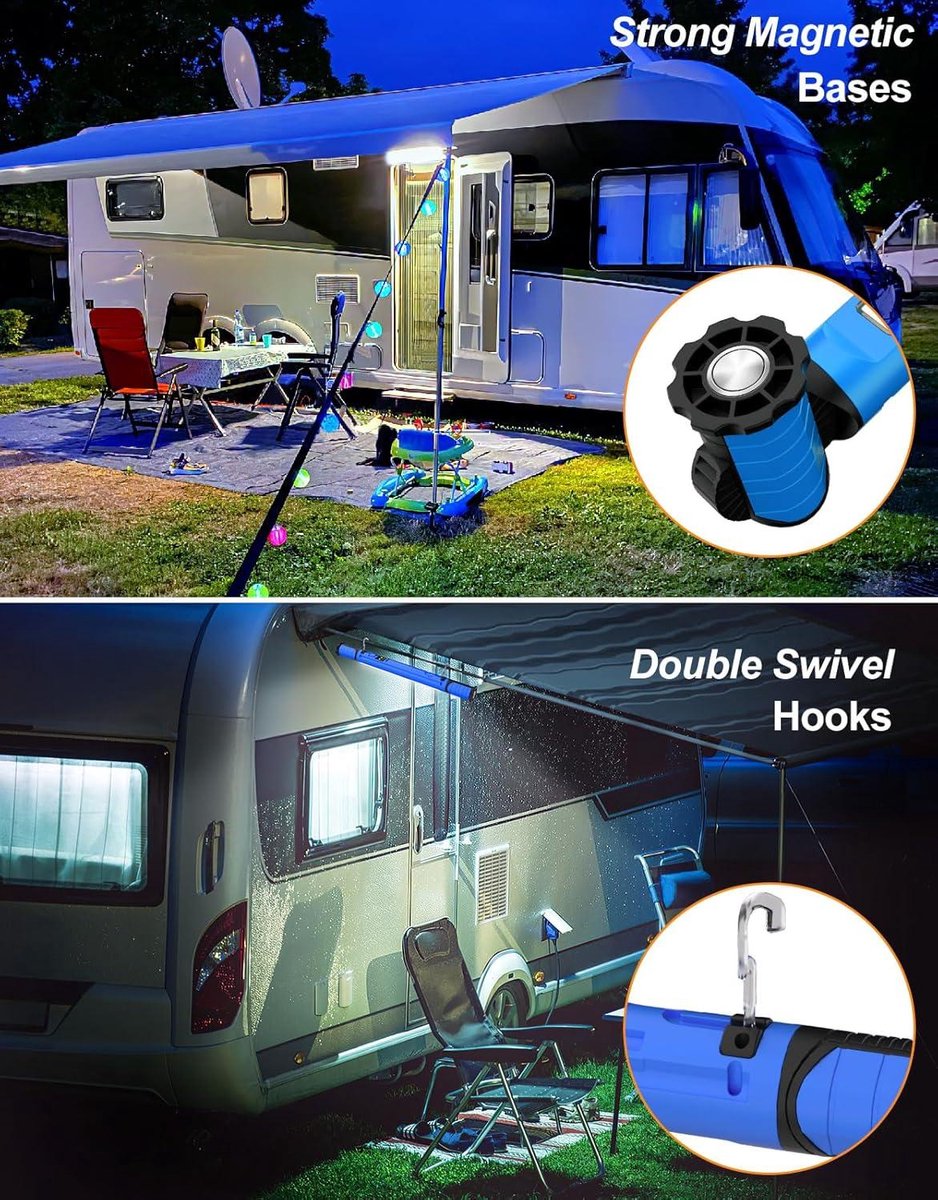 3000 lumen led-accuspot 5000 mAh oplaadbare magnetische werklamp - motorkaplamp met haak - draagbare werklamp - 6 lichtmodi - 3 helderheidsniveaus - motorkap garage noodgevallen