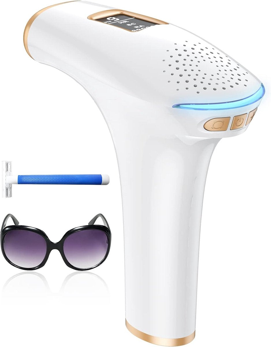 IPL Hair Removal Device - 999,900 Flashes - Epilator - Laser and Light Hair Removal - for Men and Women