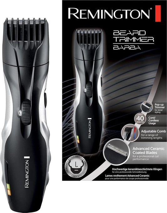 Beard trimmer (11 length settings 0.4 mm - 18 mm, Cordless And Corded, Lifetime Sharp Blades)
