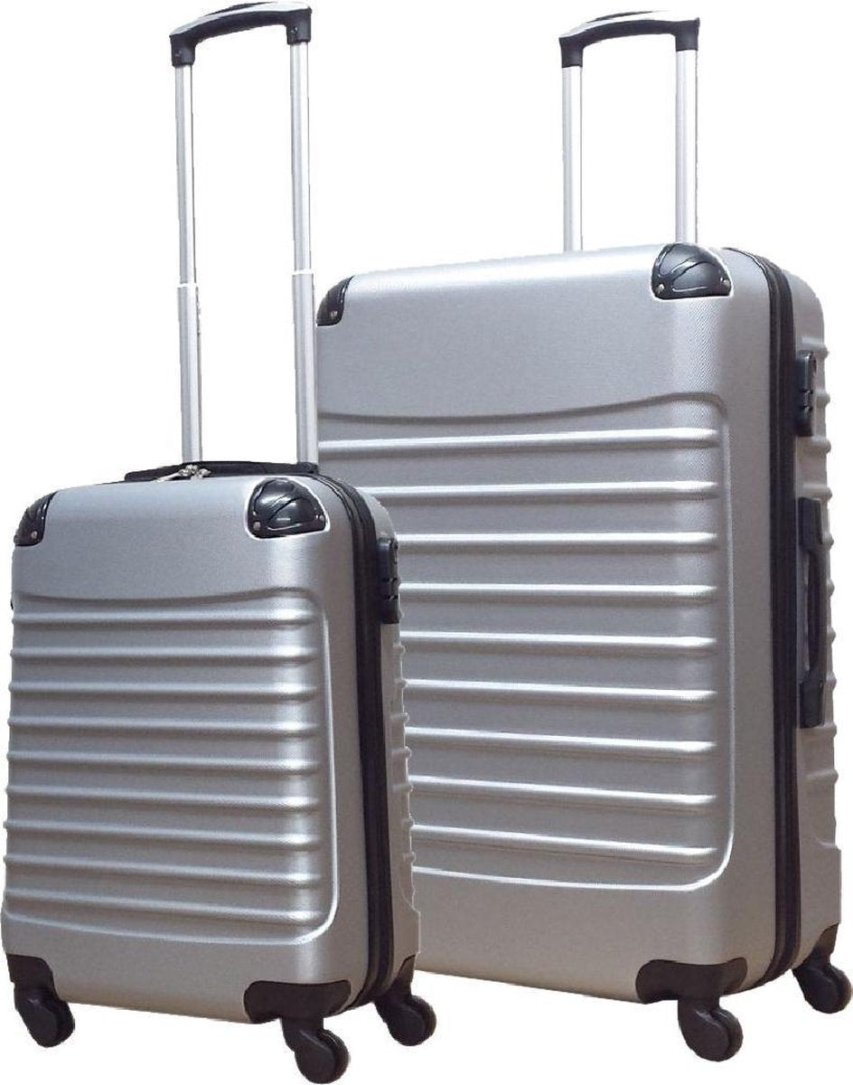 Quadrant 2-delige ABS Kofferset (XL + S) - Zilver