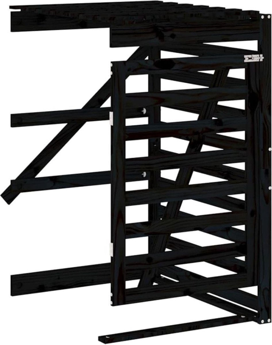 Kliko Ombouw – Containerberging – Enkele Containerkast – Containerombouw - Container Ombouw – Donkerbruin