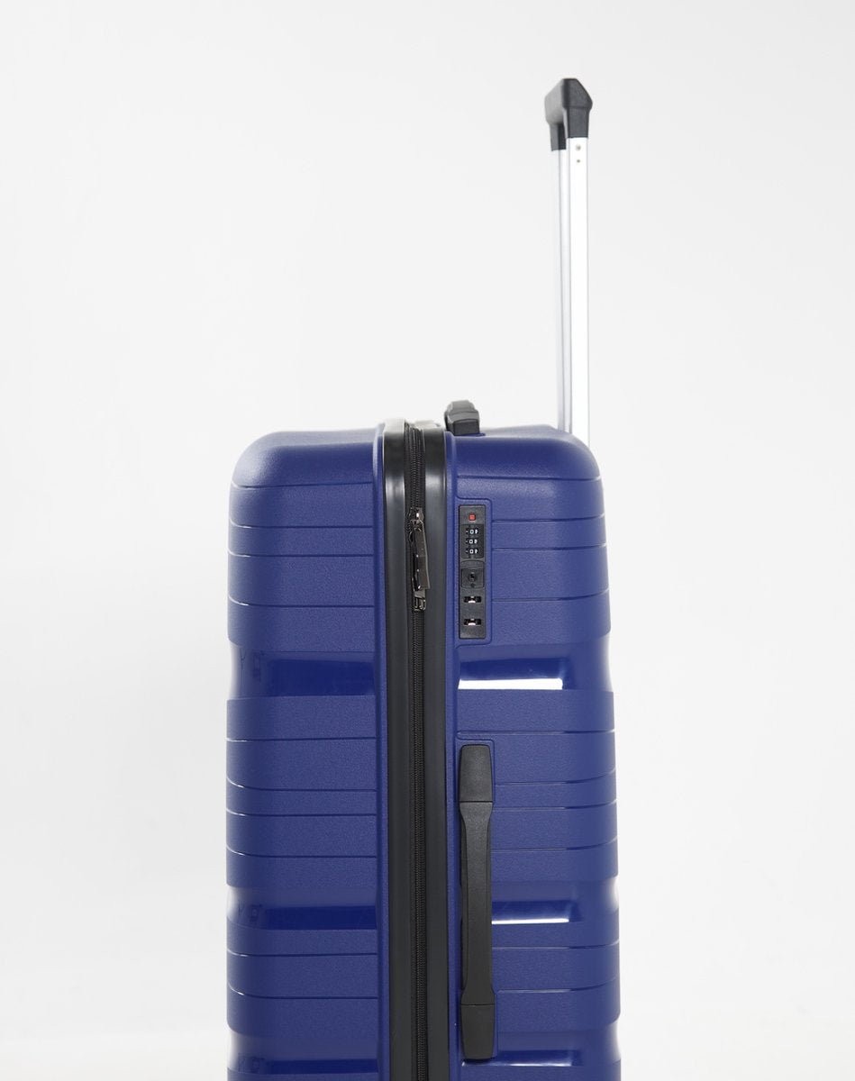 Madrid - Lightweight Suitcase - 28 inch - 93L - Compact Size L - 76x49x29 cm - With built-in TSA lock - Blue