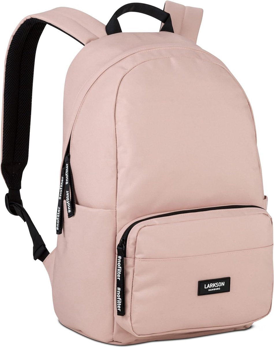 Schoolrugzak voor meisjes, jongens en tieners - 16 inch laptopvak van gerecycled PET waterafstotend roze Eén maat damesrugzak