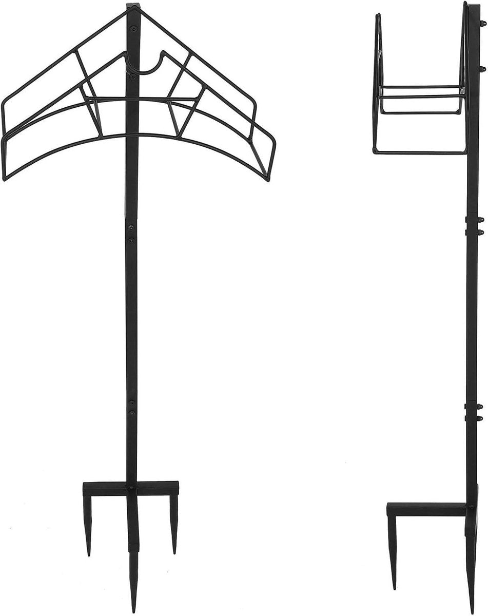 Verticale tuinslanghouder - 39 x 1095 x 17 cm - draagvermogen 50 kg - gereedschapshouder. Tuinslanghaspel