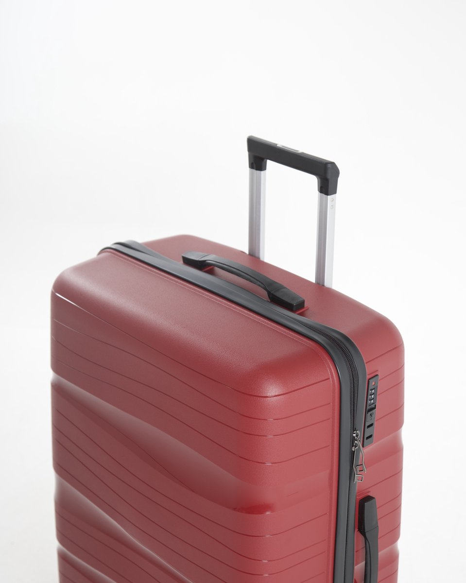 Paris - Lichtgewicht handbagage trolley - 20 inch - 39L - Compact Formaat S - 56x38x23 cm - Met ingebouwd TSA-slot - Bordeauxrood